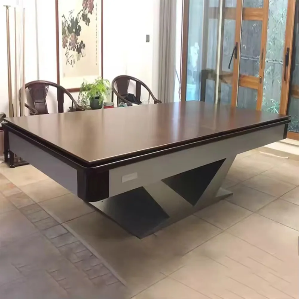Customized Solid Wood Pool Table 9 Balls Modern Billiards Table for Global Export Pool Tables with Standards