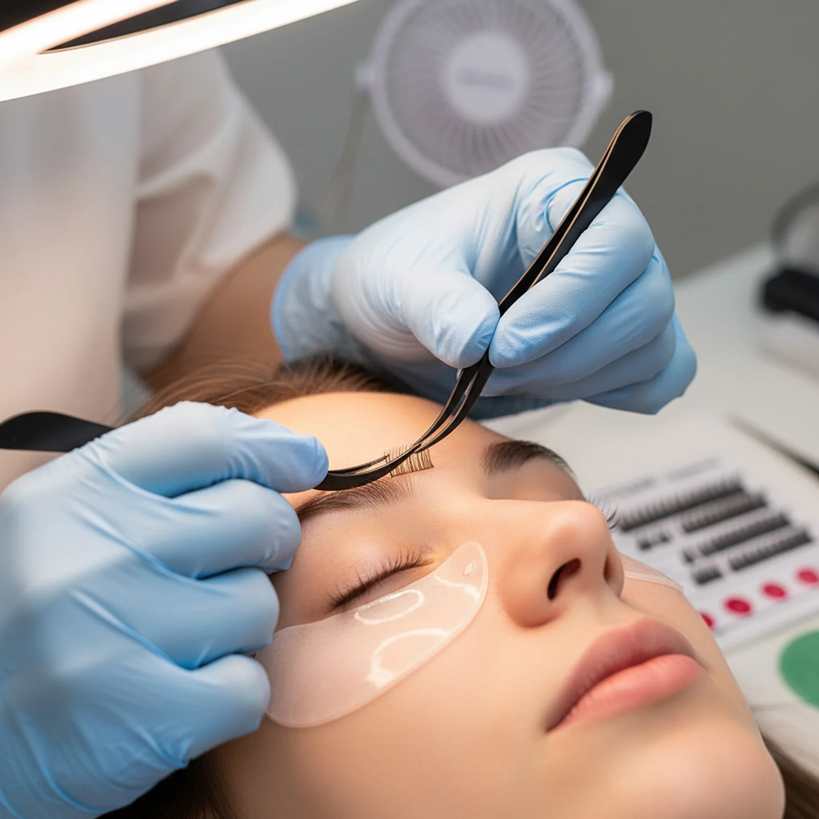 DIY ملاقط رمش الفولاذ المقاوم للصدأ طرف مستدير منحني الرموش الصناعية تطبيق تمديد أدوات صالون ماكياج المهنية #3