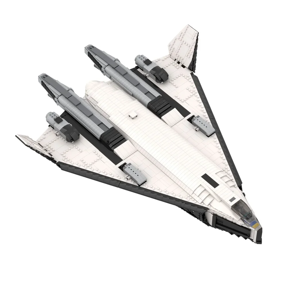 

MOC Large Valkyrie SSTO TAV 37B Shuttle Building Blocks Military Series Aircraft Class Plane Bricks DIY Toys Birthday Xmas Gifts