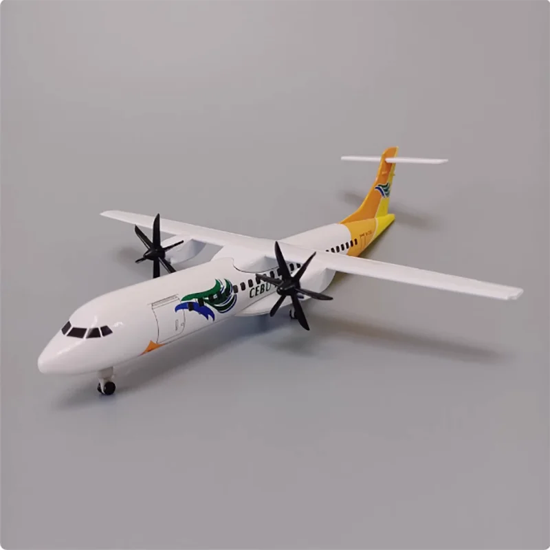 20cm Philippine Airlines Cebu ATR Alloy Simulation Aircraft Model Display Aviation Commemorative Collection Gift