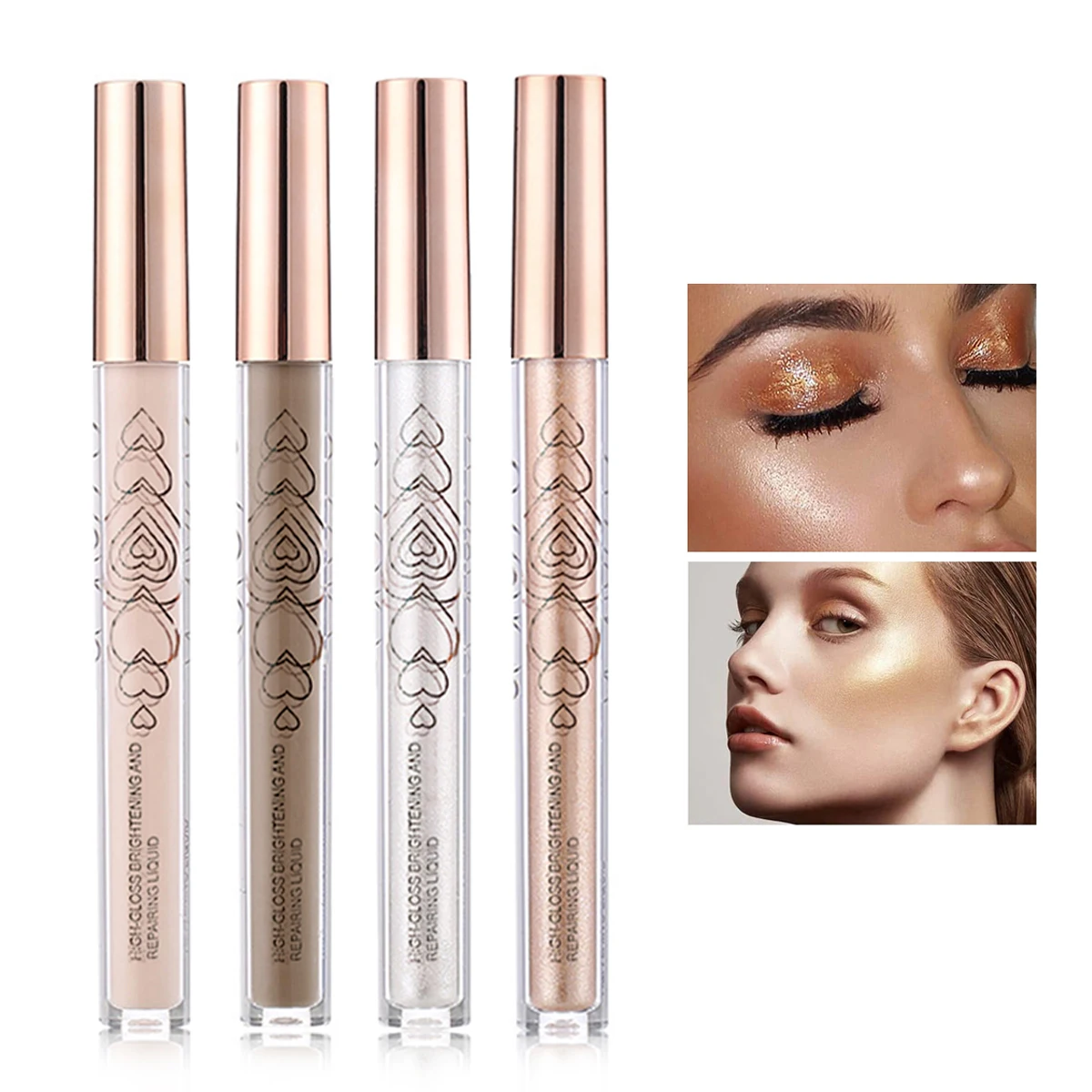 Liquid Highlight Contour Stick Face Shadow Glitter Powder Brighten Concealer Three-dimensional Nose Shadow Eyeshadow Highlighter