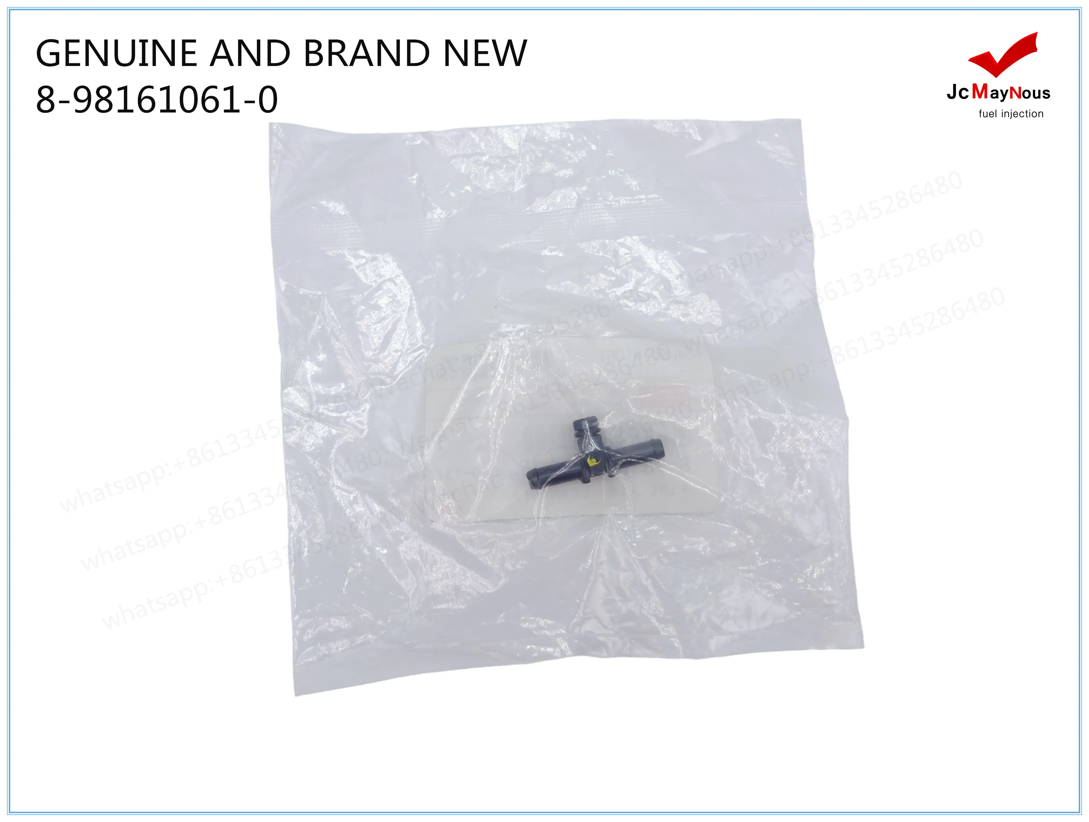 GENUINE AND BRAND NEW DIESEL INJECTOR RETURN PIPE JOINT 8981610610 FOR ISUZU 4JJ1 TFR TFS NPR NKR ENGINE