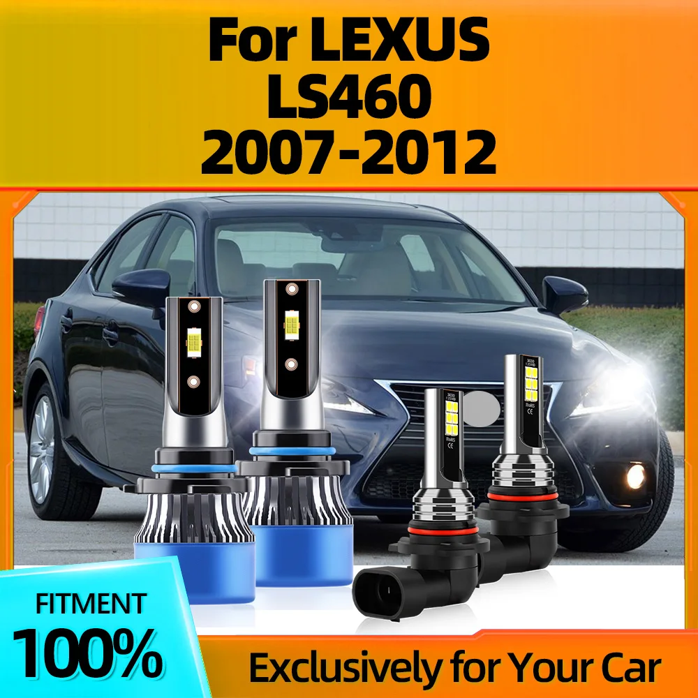 

2/4Pcs Canbus Car LED Headlight Auto Lamp Fog Bulb CSP Chip 6000K 12V High Power For LEXUS LS460 2007 2008 2009 2010 2011 2012