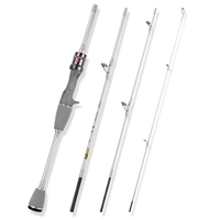 1.4M Casting Fishing Rods Ultralight Baitcasting Carbon Fishing Rods 4 Section Carbon Fiber Poles Fishing Equipment