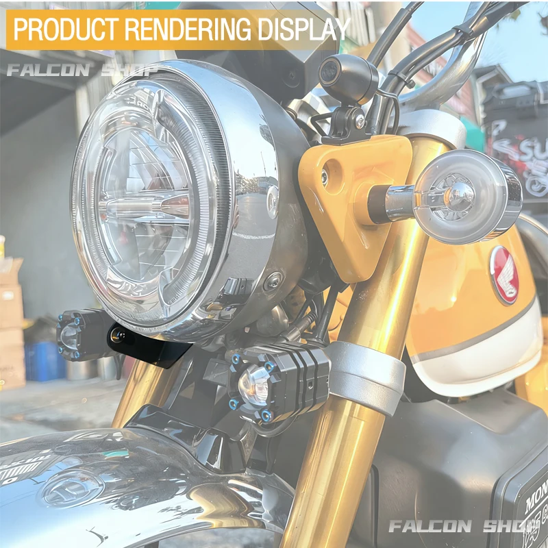 Suitable for Honda Monkey 125 Modified Fog Light Bracket 2018 2019 2020 2021 2022 2023 2024 2025 Monkey 125 Spotlight Bracket