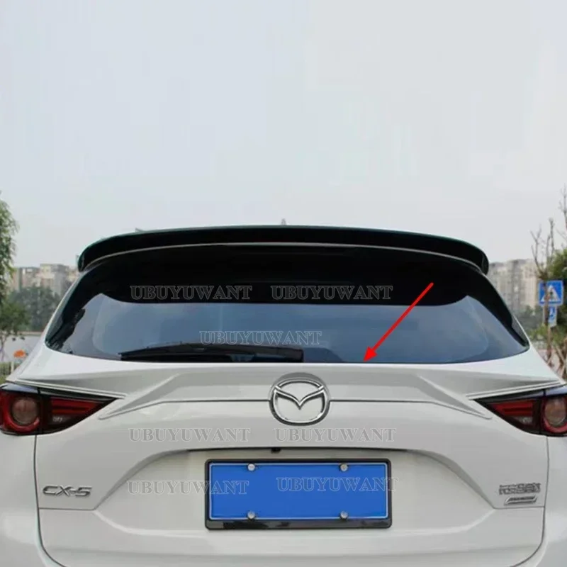 Car Styling ABS Plastic Painted Color Rear Middle Spoiler Trunk Lip Wing For Mazda CX-5 CX5 2017 2018 2019
