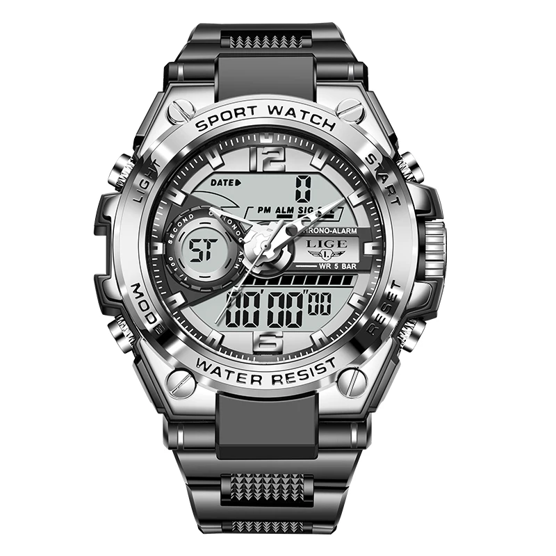 Männer militär uhr digital 50m wasserdicht armbanduhr led quarz uhr sport uhr männlich große uhren herren re logios maskulino