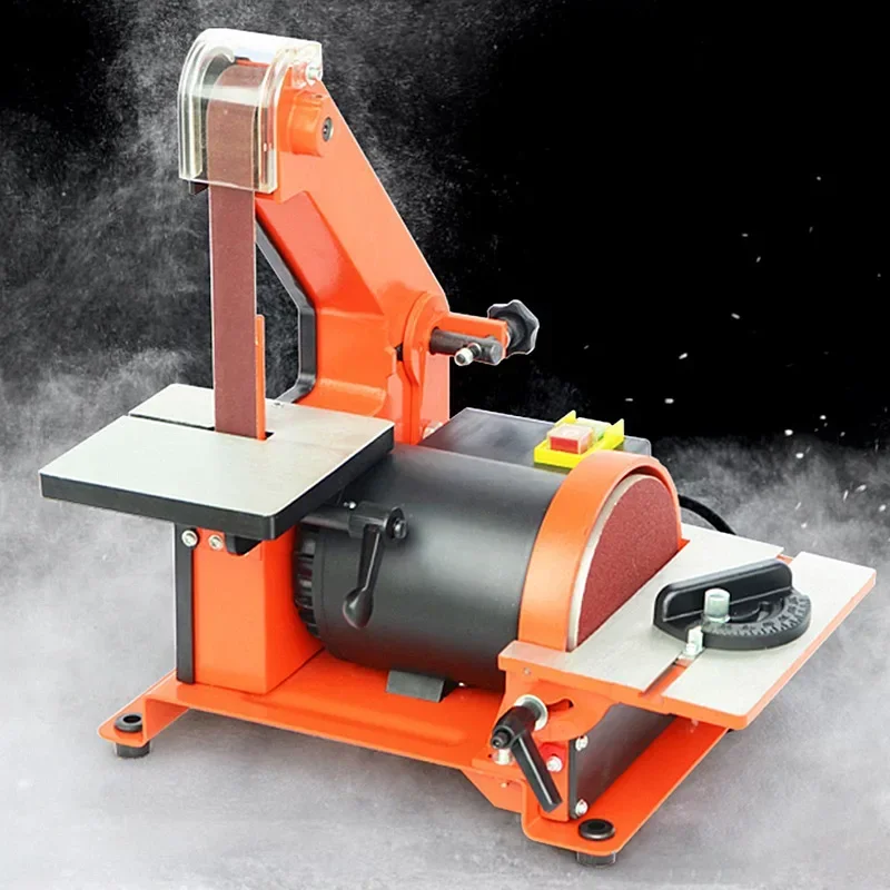 Belt Sander Woodworking Metal Grinding Machine Polisher Copper Motor Knife Grinder Chamfering Machine Polishing Machine