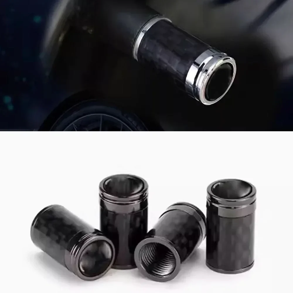 4pcs Carbon Tire For BRABUS Valve Cap BRABUS Wheel Stem Air Tap Air Valve Cap Cover For Brabus Mercedes-Benz AMG Valve Cap