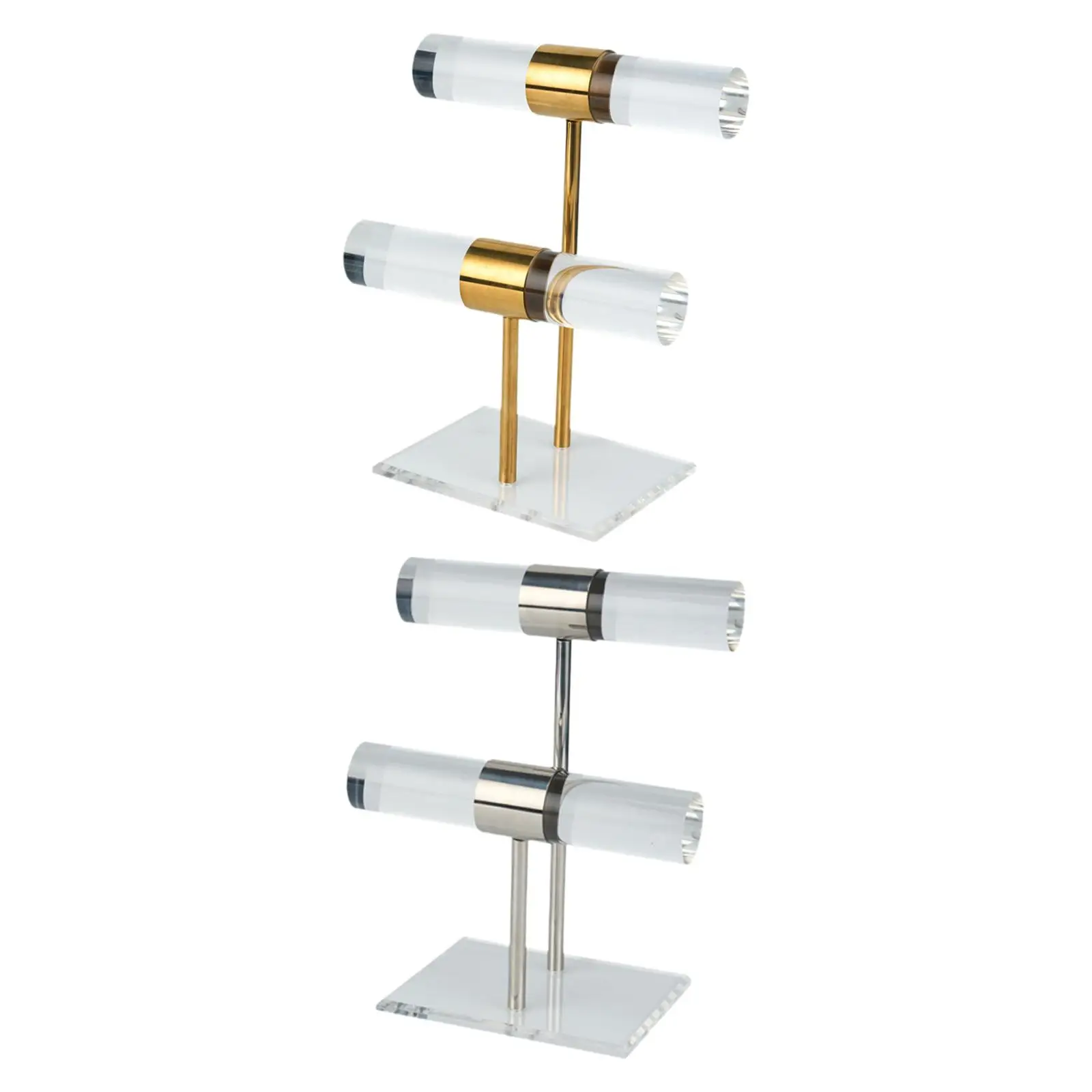 

Органайзер для ювелирных изделий, подставка, двухъярусная Т-образная планка, модный декоративный браслет