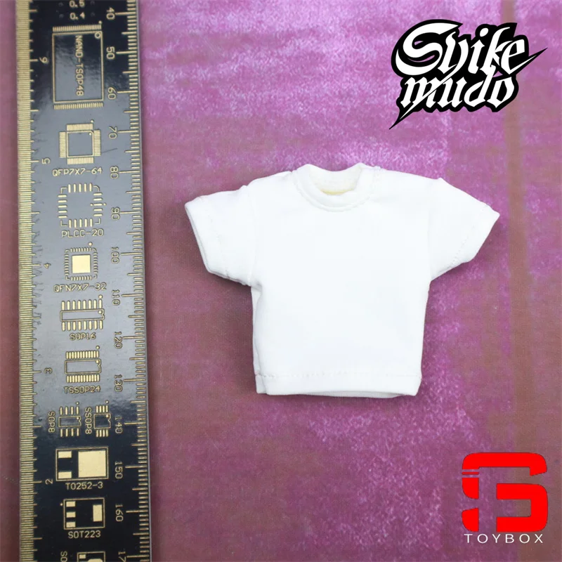 SKD006 1/12 Scale Male Solid Color Leisure T-shirt Clothes Model fit 6'' VTOYS GWTOYS Strong Muscle Soldier Action Figure Body