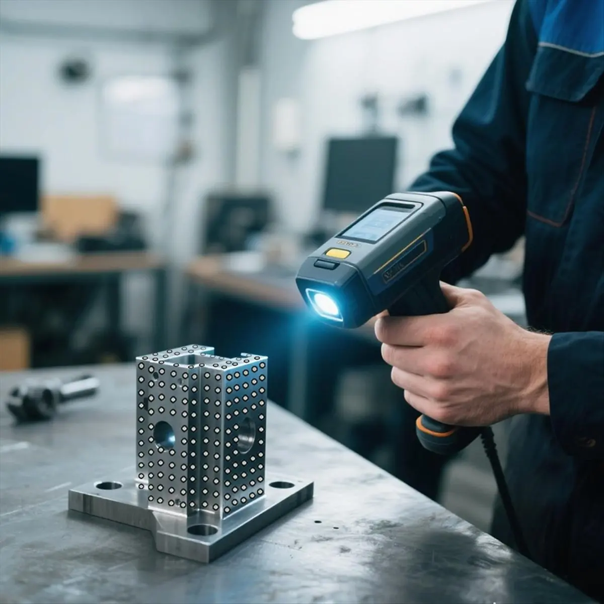 100pcs Magnetic High Reflective Marking Points for Handheld 3D Scanner Target Positioning Points 6mmx10mm