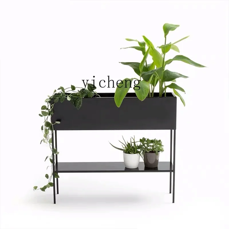 

XL Garden Garden Outdoor Flower Rack Balcony Double Floor-Standing Planter