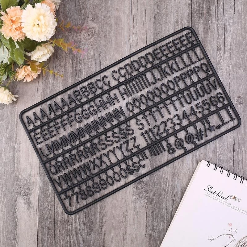 

HX6A 3/4 Inch Felt Board Letters and Pre-Cut Characters for Flet Letter Boards Includes Letters Numbers & Symbols for Office