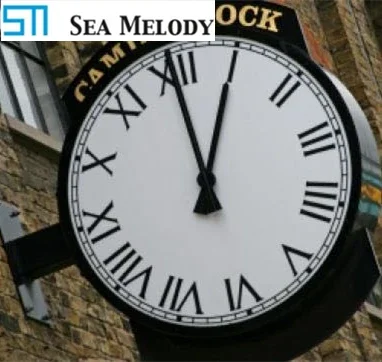 50-80Cm Waterproof Night Light Outdoor Wall Clock