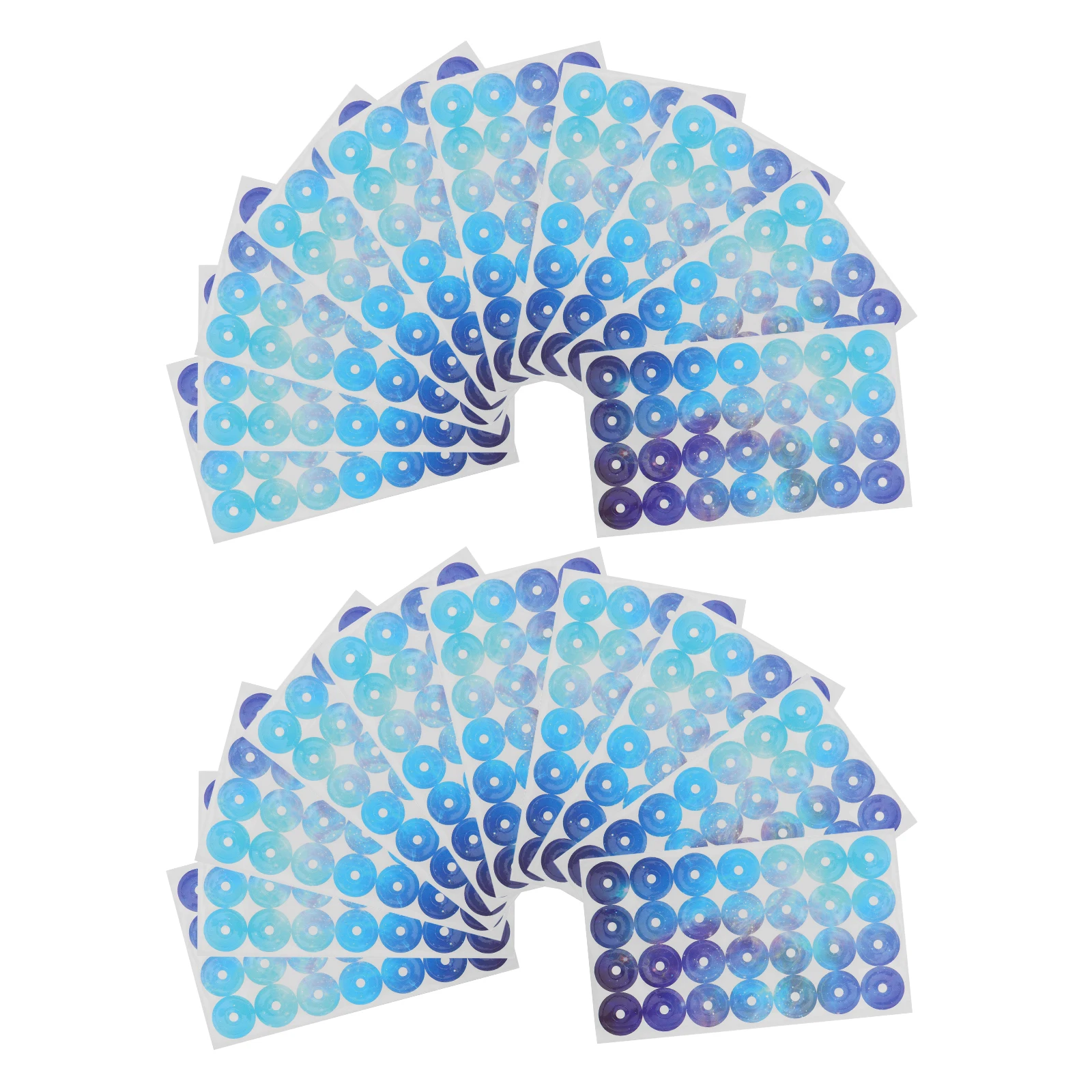 

5 Packs 20 Pieces Paper Hole Reinforcers Stickers Repair Loose Leaf Binders School Office Libraries Home Education