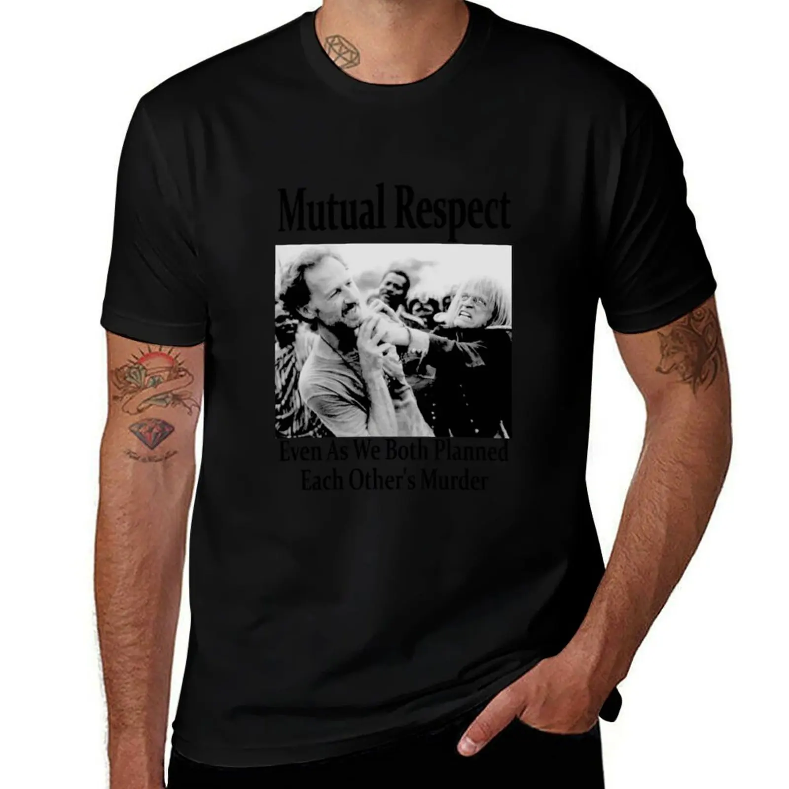 Werner Herzog and Klaus Kinskis Mutual Respect T-Shirt Stylish Graphic Short Sleeve Top T-Shirt