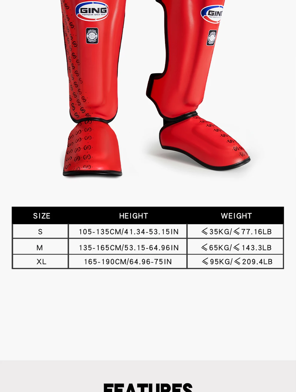Boxen Beinschutz Muay Thai Knöchelschutz MMA Kickboxen Schienbeinschoner Verstärkte Sparring-Kampfausrüstung Knöchelschützende Leggings – Detail 4