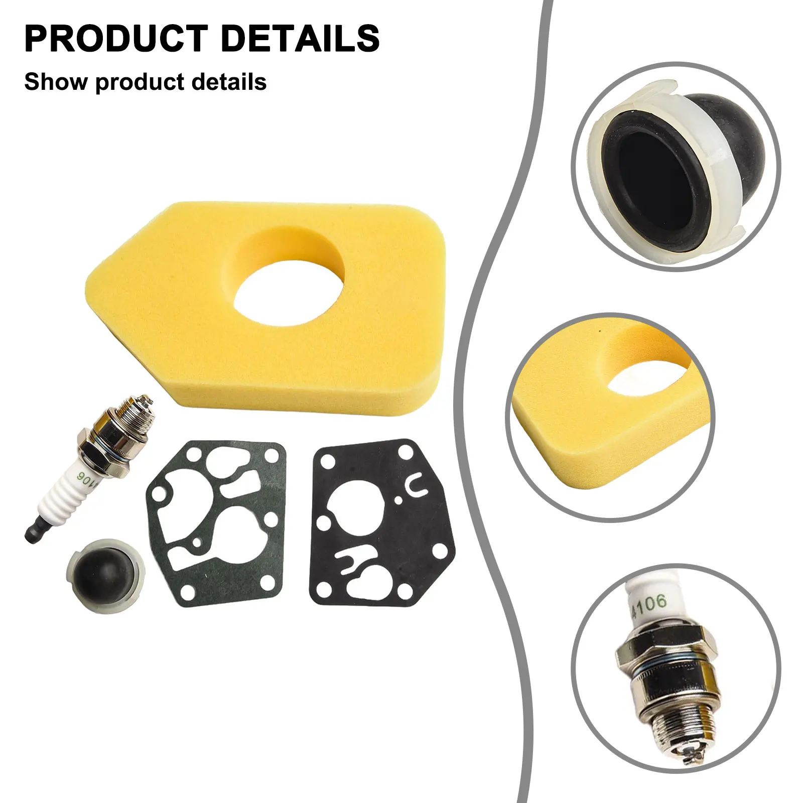 

Lawn Mower Accessories Tune Up Your For Mountfield HP470 SP470 Engine with this Air Filter Diaphragm Service Kit