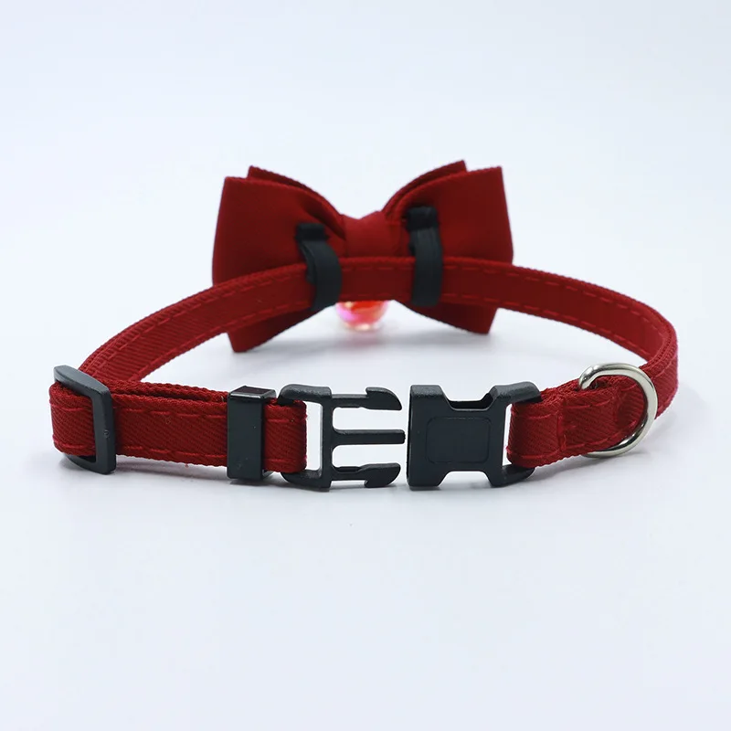 القوس الأحمر قابل للتعديل طوق القط، زهرة القلب قلادة طوق الحيوانات الأليفة، رائع الرجعية القط طوق، عيد الميلاد الزفاف الحيوانات الأليفة الملحقات