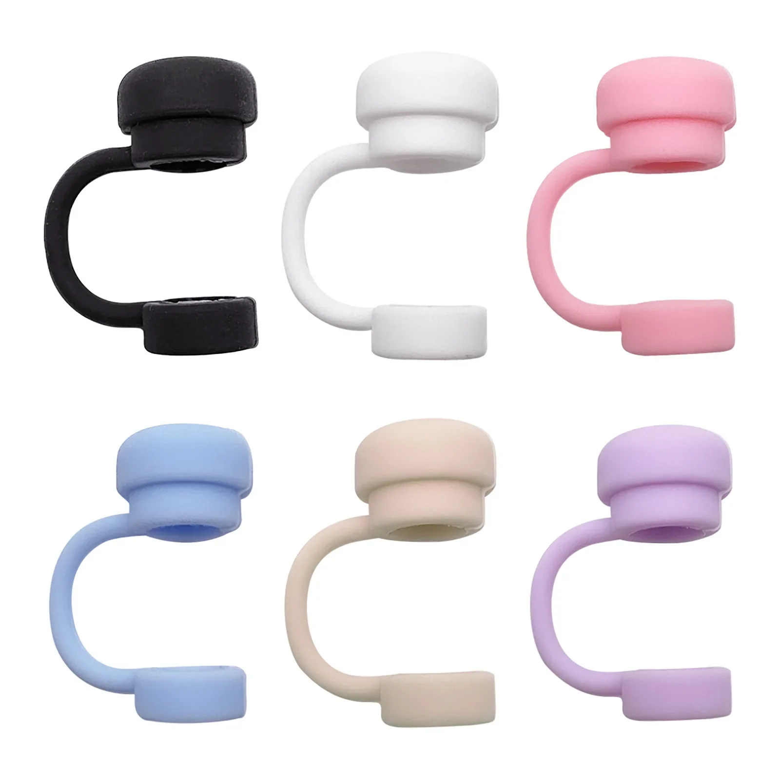 

2024Straw Covers Cap Reusable Silicone Straw Toppers Cup Leak-Proof Dust Proof Straws Cover Tumbler Accessories 2024