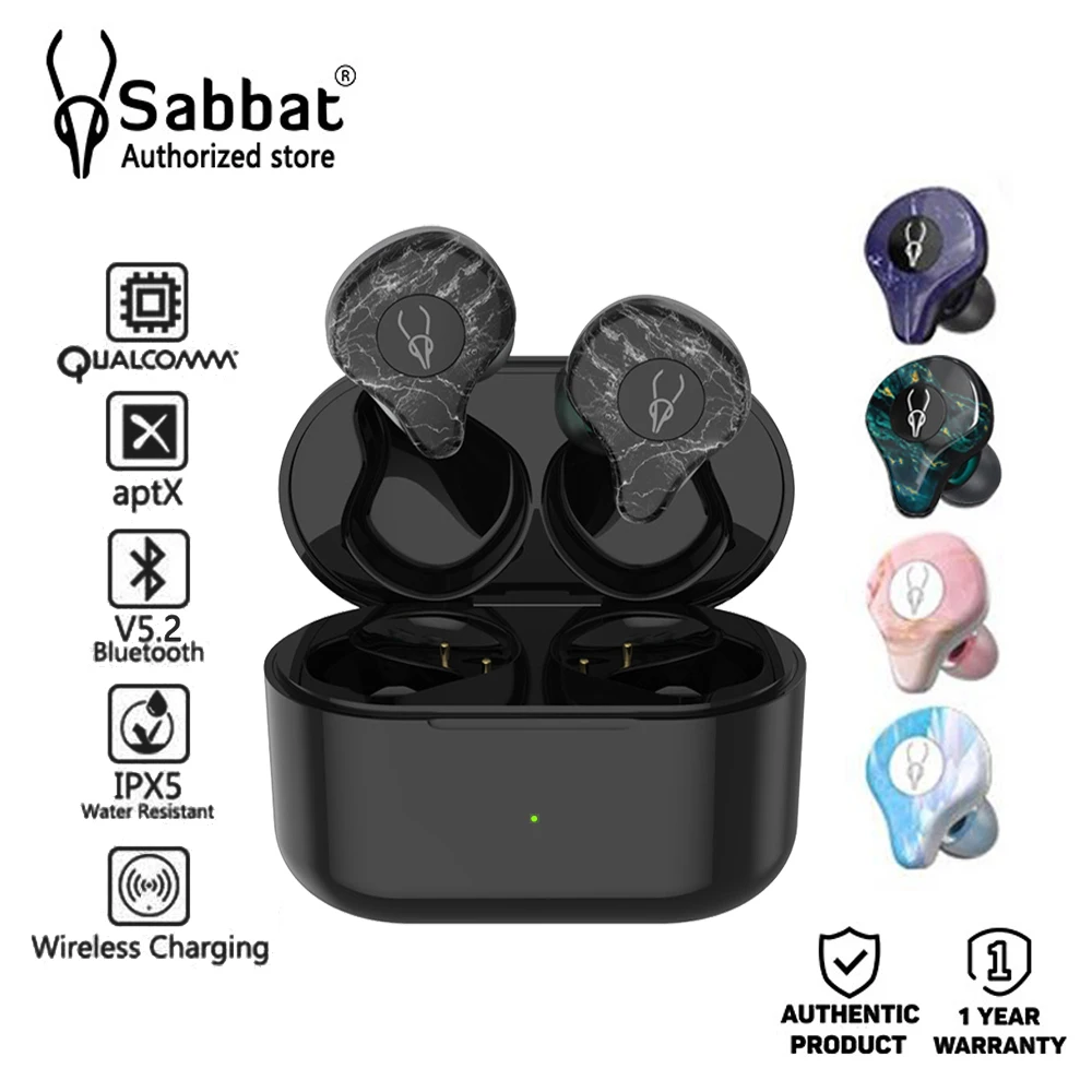 Sabbat E12 ultra TWS wireless Bluetooth in ear sports Bluetooth headset 5.2 auto pairing support aptx hifi headset wireless