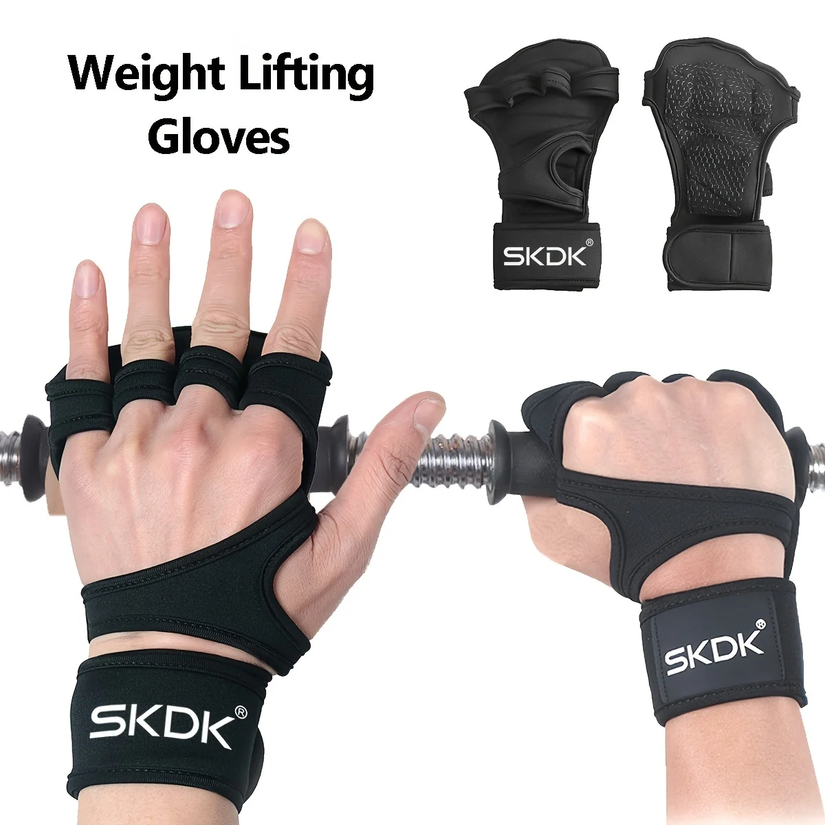 SKDK Factory Direct Sales Diving Cloth Sports Fitness Gloves Palm Guards Gloves Wrist Guards Silicone Non-slip Hand Guards