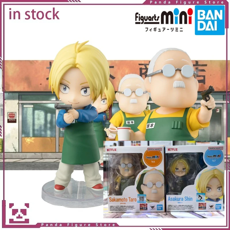 

Original Bandai SAKAMOTO DAYS Figuarts Mini Taro Sakamoto Asakura Shin 90mm PVC Anime Action Figure Collectible Model Toys