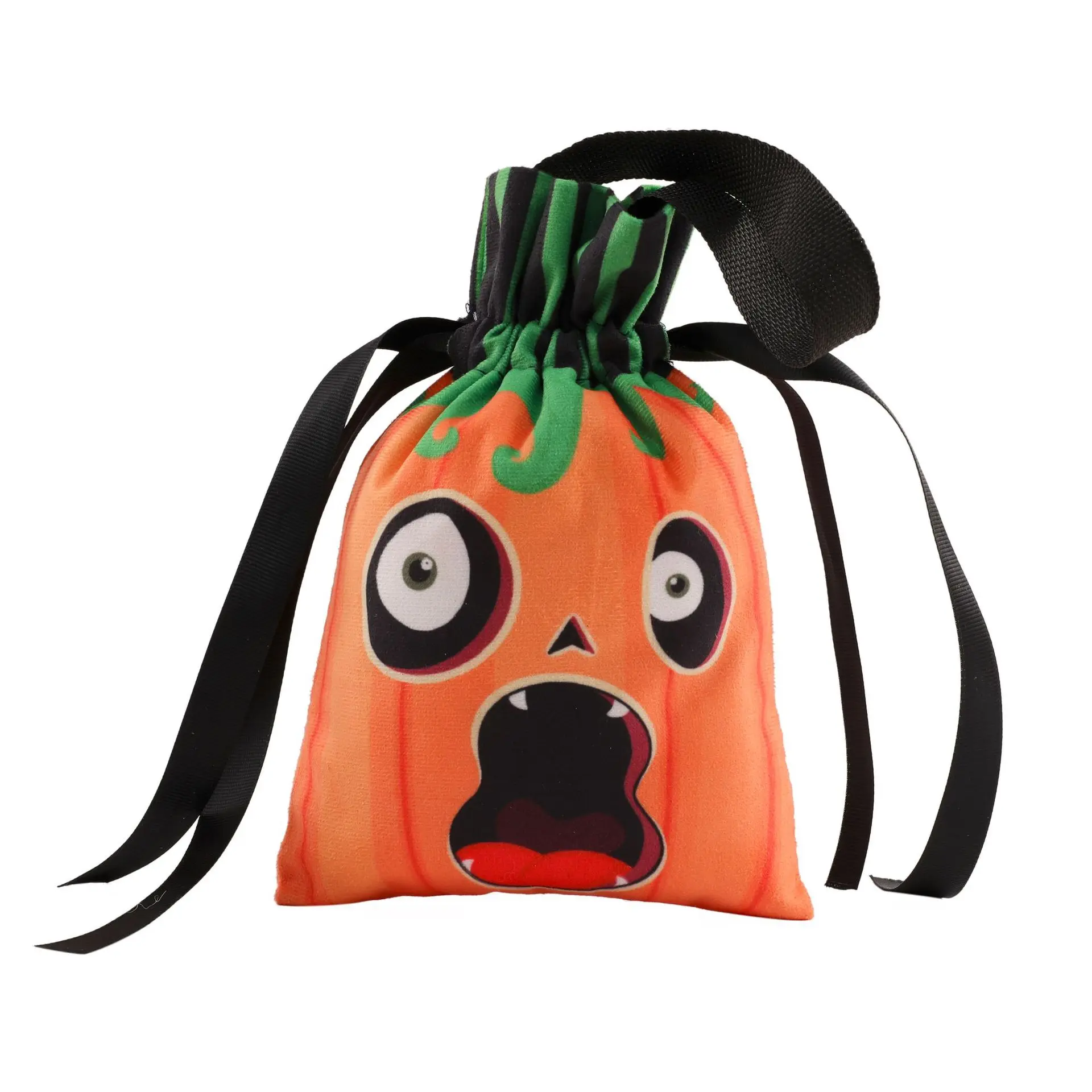 Bolsas de golosinas de Halloween para niños, bolsa de dulces de Halloween, calabaza, Cara de fantasma, bolsas de golosinas con cordón, bolsas de