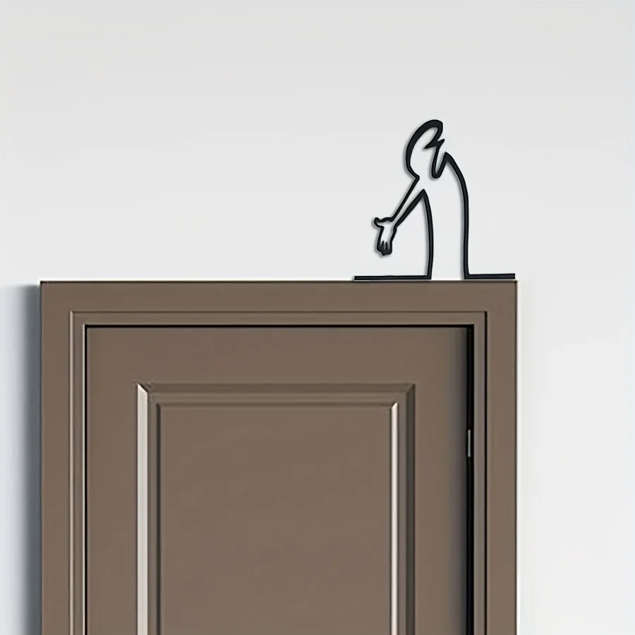 ملصق معدني حديث لغرفة المعيشة والمكتب وغرفة النوم - تركيب سهل التعليق - هدية تزيين المنزل للاستخدام الداخلي البسيط