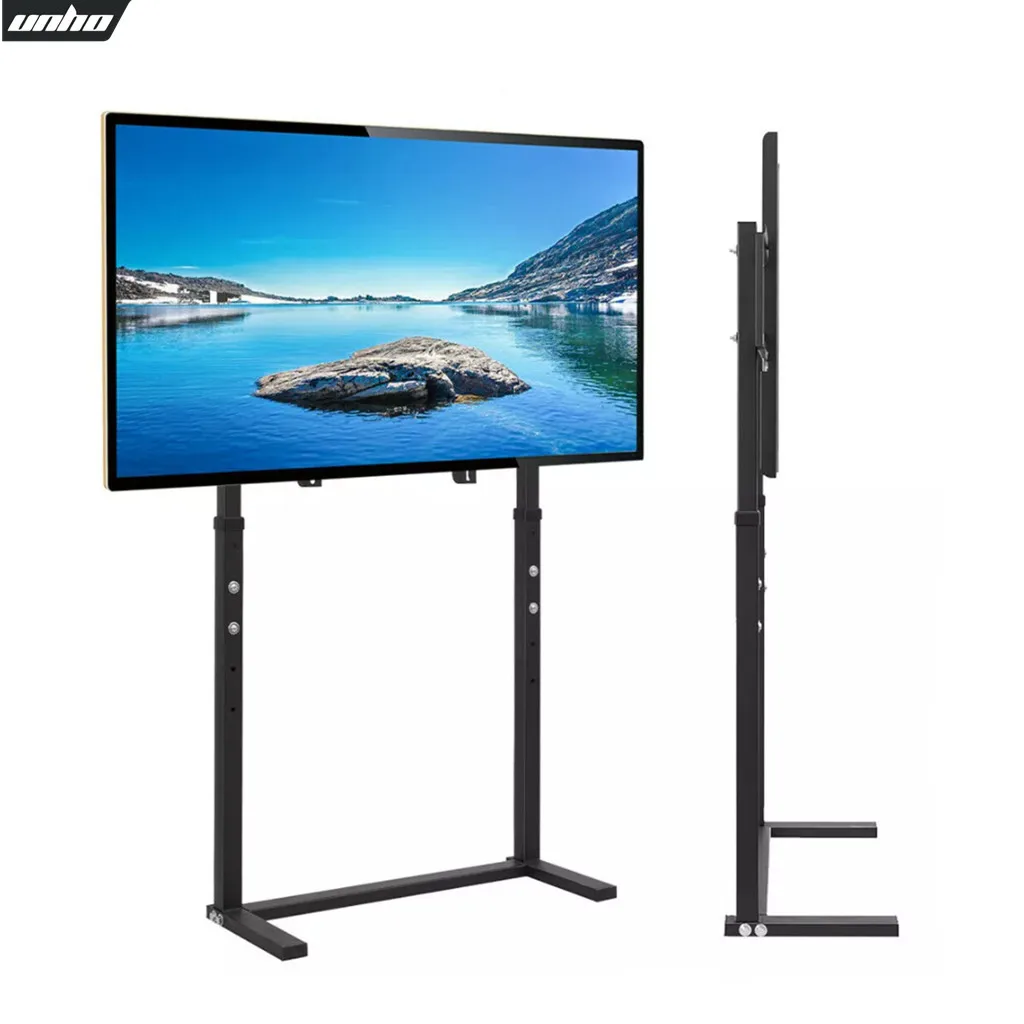 Free Standing Floor TV Stand Portable TV Mount Height Adjustable for 32-100 Inch Flat Panel LED LCD Screens