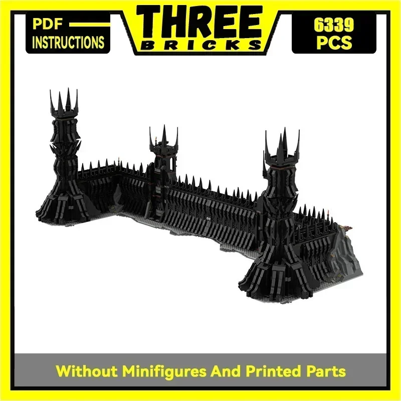 Magische Ringe Film Modell Moc Bausteine UCS Black Gate Technologie Modulare Blöcke Geschenke Weihnachten Spielzeug DIY Sets Montage