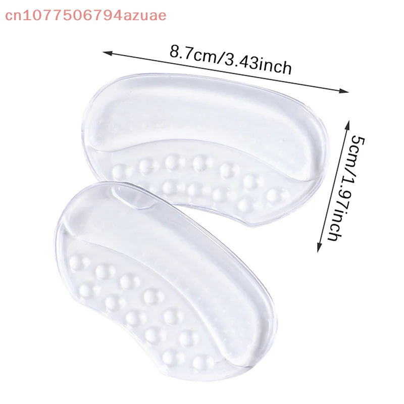 ملصقات للكعب من السيليكون - مقابض مضادة للانزلاق مع دعم توسيد للنساء والرجال، حشوات لحماية كعب القدم