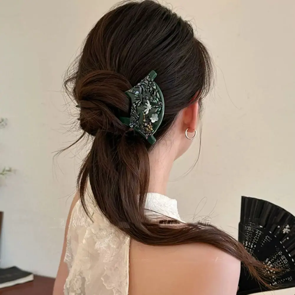 

U-shaped Fan Hair Stick Ancient Style Chinese Style Chinese Style Hairpin Girl Hair Accessories Cheongsam Hair Chopstick