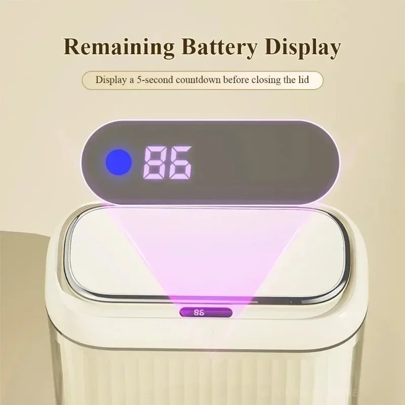 14L 3Color Smart Sensor Trash Can Bathroom Narrow Automatic Sensor Wastebin for Toilet Kitchen Dustbin with Lid Smart Home