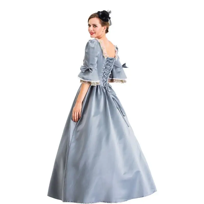 Halloween Mittelalter Retro Hofkönigin Erwachsene Juliet Cosplay Bühnenkostüm Ele Traditionelle ethnische Kleidung für Damen
