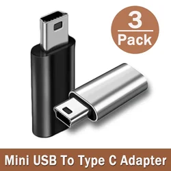 Adaptateur Mini USB vers Type C mâle vers femelle, connecteur de transfert de données, pour Gopro Hero Gamera, récepteur GPS, convertisseurs