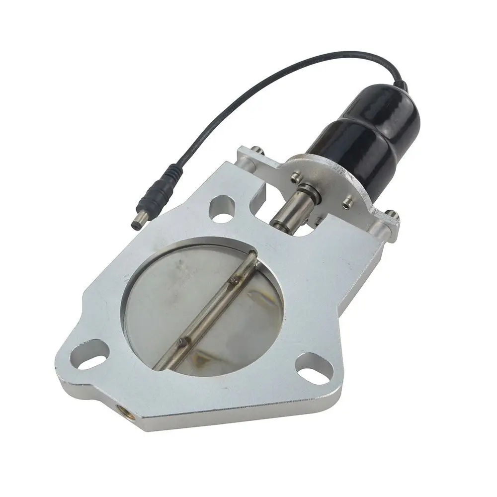 Válvula doble de corte de escape eléctrico de tamaño de 2,5 "o 3", válvula de Control de escape con Control remoto, construcción de acero inoxidable