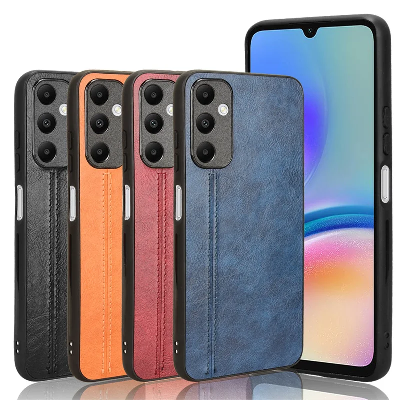 For Samsung Galaxy A05S 4G SM-A057F Case Stitching PU Leather Galaxy A05S 4G PC Hard Back Protection Phone Cover Fund