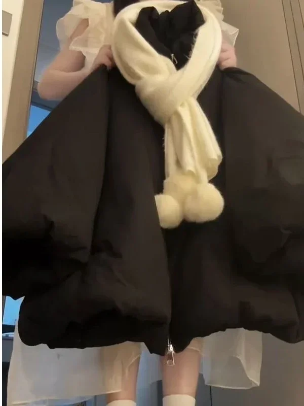 

Winter European Fashion Women's Down Cotton Jacket Windproof Loose Cotton Jacket