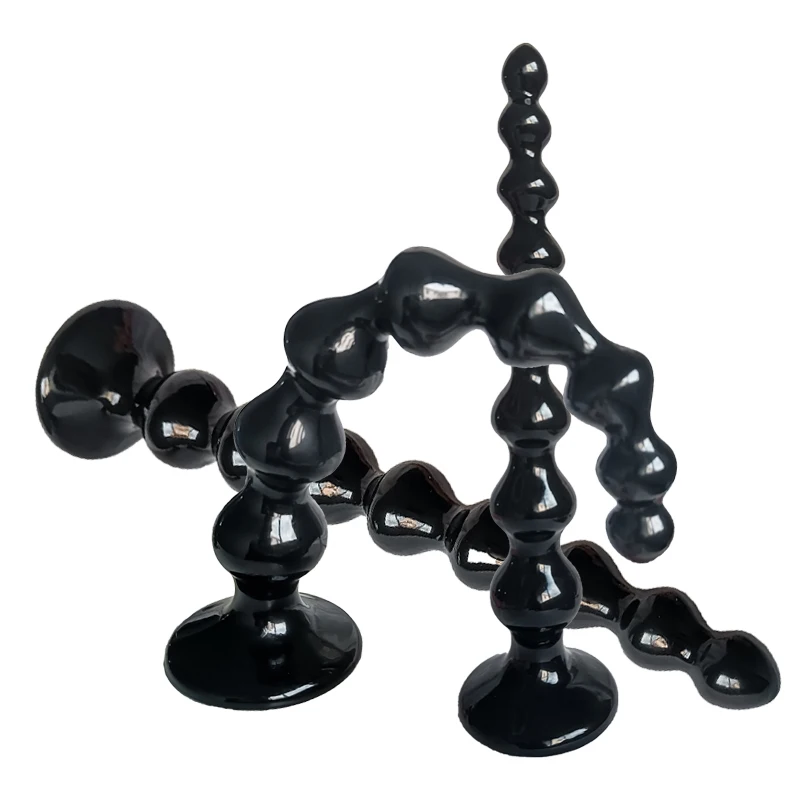 Bolas de cuentas anales largas para hombres y mujeres, tapón Anal grande, Butt Plug grande, Juguetes sexuales eróticos, dilatador Gay, masajeador de