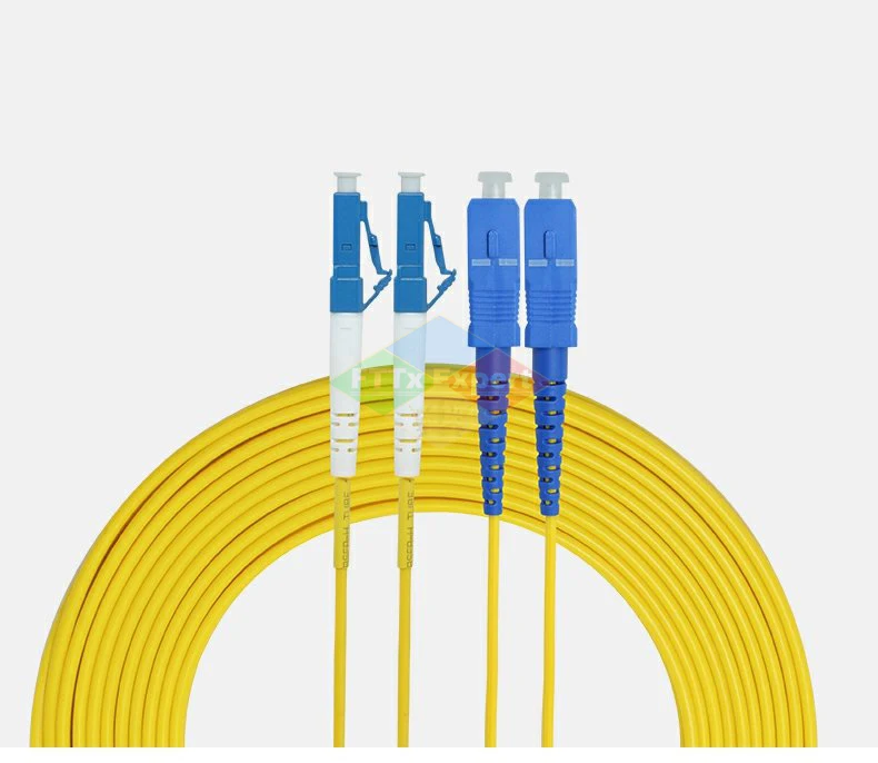 10PCS/bag LC UPC to SC UPC 3M Single mode Duplex fiber optic patch cord LC-SC 3.0mm FTTH fiber optic jumper cable