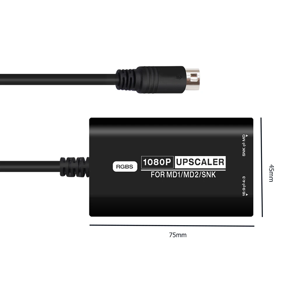 HDMI-совместимый преобразователь RGBS HDMI-совместимый адаптер 16/9 4/3 игровая консоль видеоадаптер игровые аксессуары для SEGA MD1 MD2 SNK