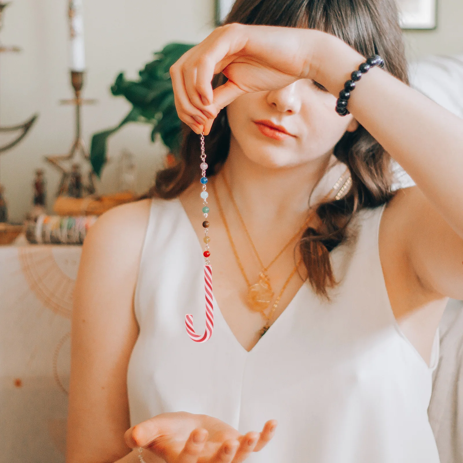 

100 Pcs Lovely Candy Cane Charms Ornaments Lollipop Decorations Craft Canes Embellishments for Crafts