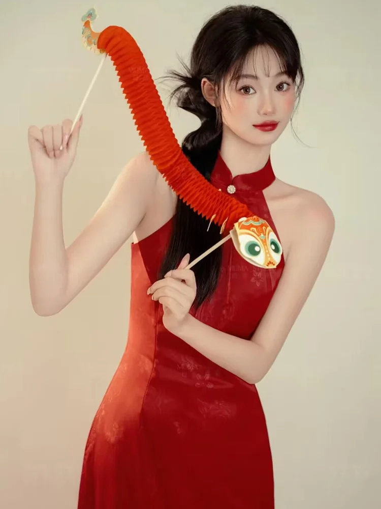 

Новый костюм для портретной фотосъемки в китайском стиле для девочек на Год Змеи, ретро, в национальном стиле, для студийной художественной фотосъемки
