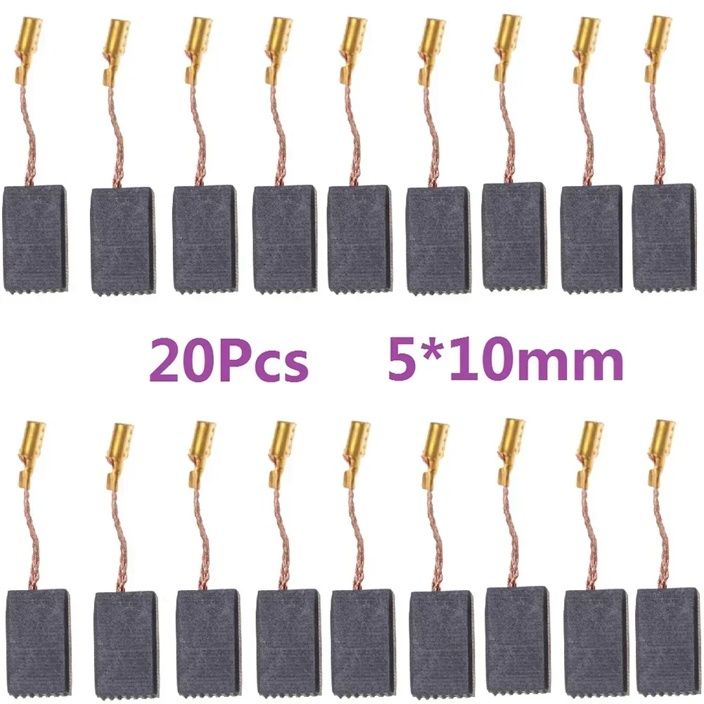 

20 Pcs Carbon Brushes 5*10*15mm Motor Carbons For Bosch 125 Motor Angle Grinder Electric Hammer Tool Cutting Machine