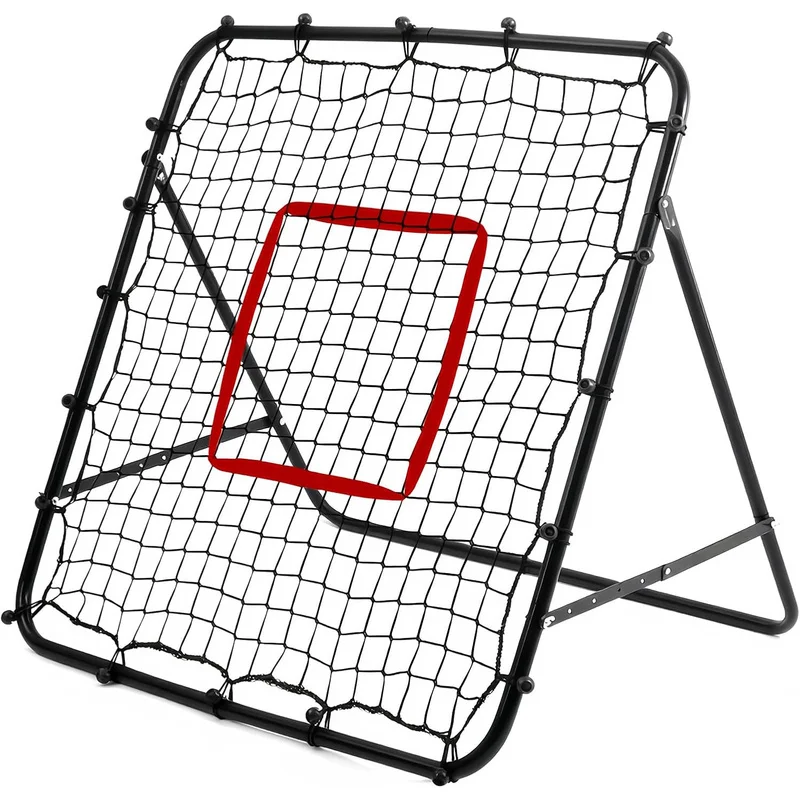 Soccer Rebounder Net Adjustable Foldable Soccer Training Rebound Board With Steel Frame For Passing Shooting Practice