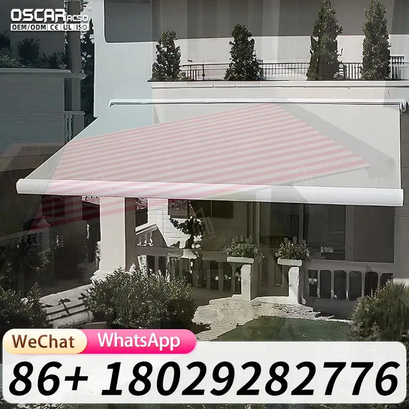 

High Quality Electrical Retractable Sunshade Awning Outdoor Furniture for Shop Café Restaurant Customizable Full Box Design Ret