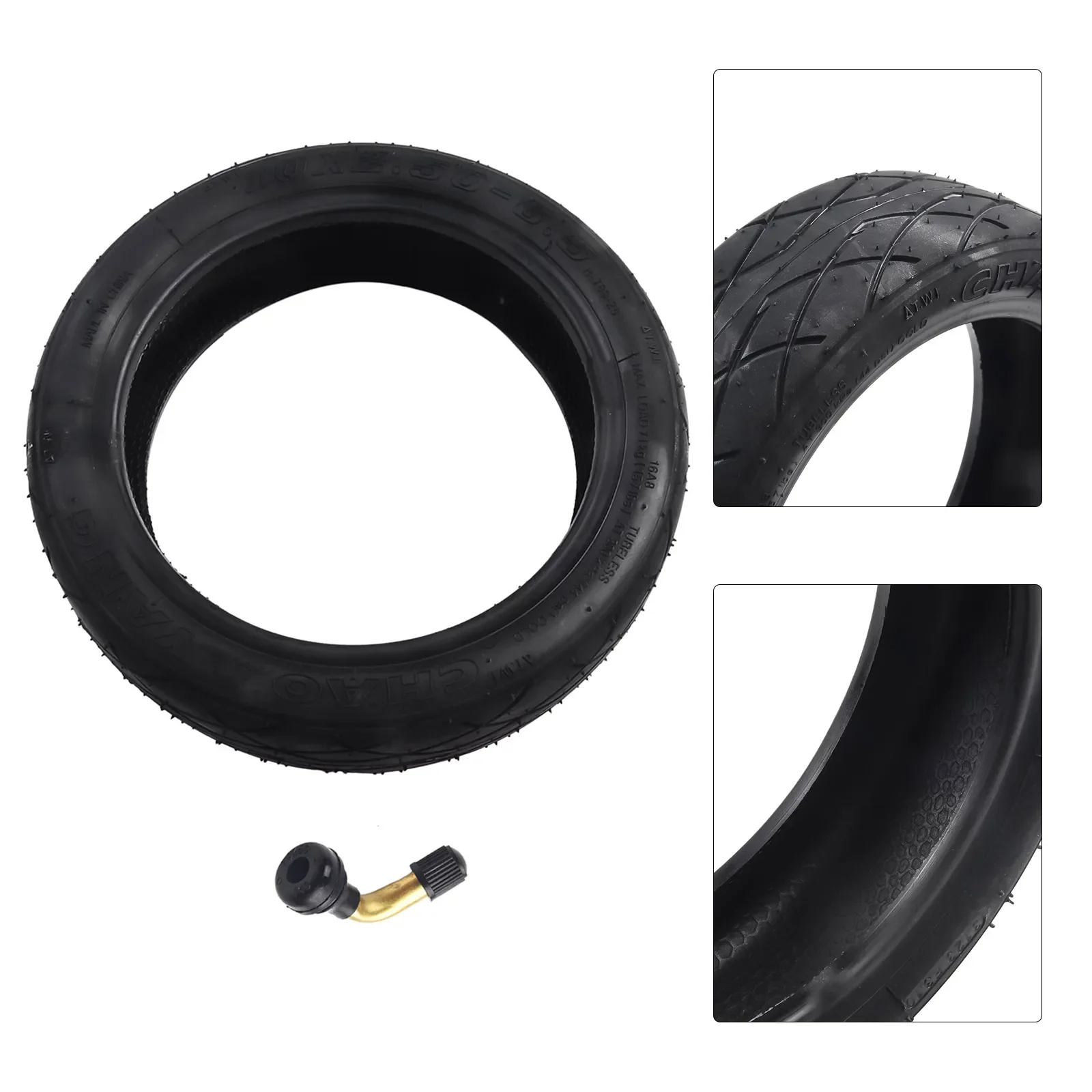 

10inch 10x2.50-6.5 Electric Scooter Tubeless Tyre 60/70-6.5 For Ninebot Max G30 Tubeless Tires Cycling Accessories 233x233x68mm