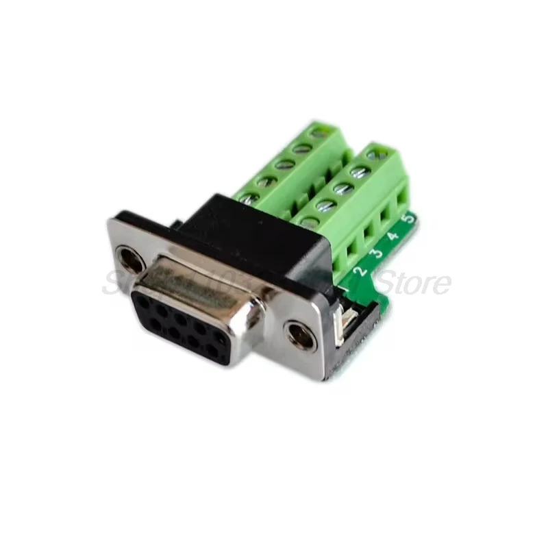 DB9 Connector D-SUB 9Pin male female solderless serial AWG Wire cable adapter with shell rs485 plug rs232 COM adapter terminal